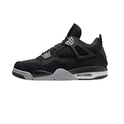 JORDAN 4 BLACK CANVAS