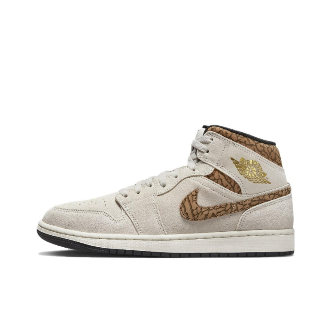 Jordan 1 Mid Brown Elephant